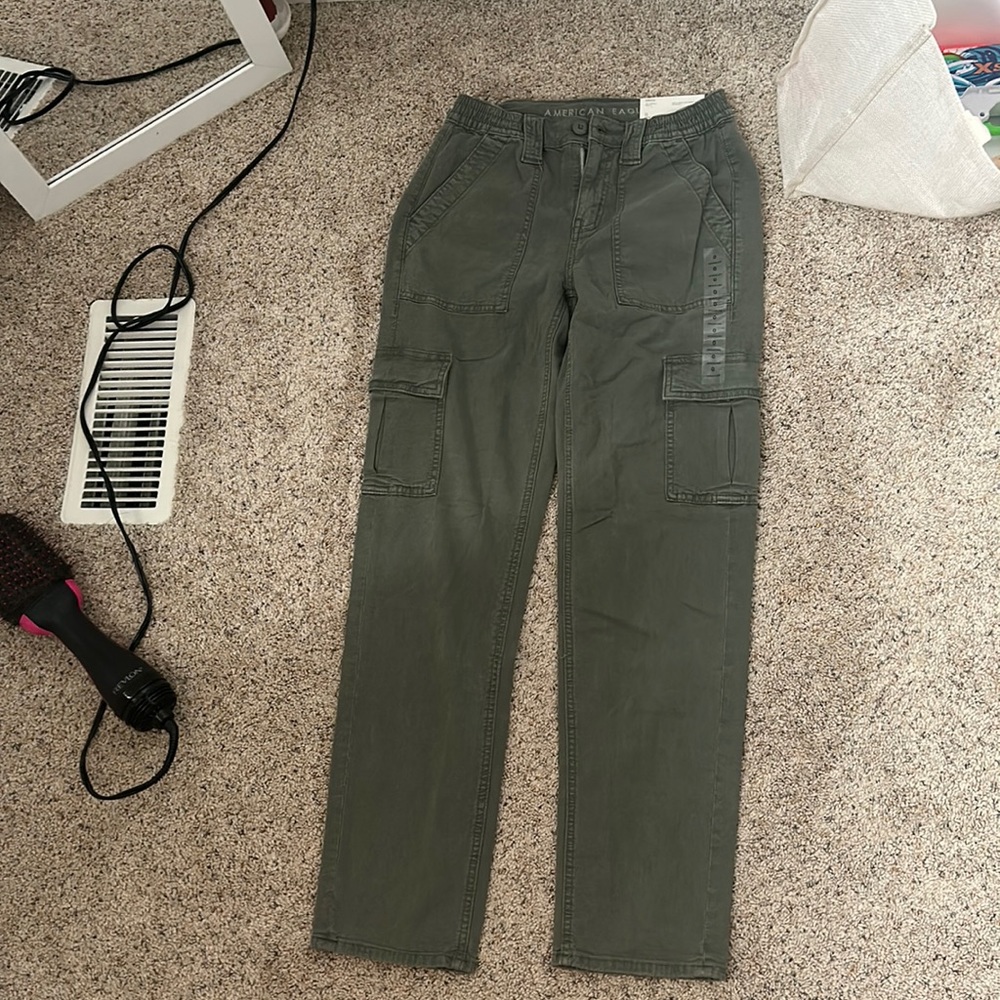 american eagle green cargo pants
